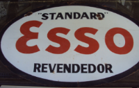 Antiga placa ESSO esmaltada