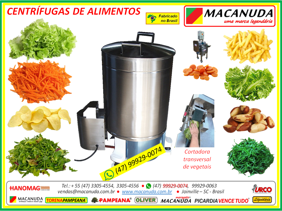 CENTRÍFUGA PARA COZINHAS INDUSTRIAIS MACANUDA LEGENDÁRIA