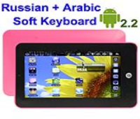 Tablet M002 rosa com Android 2.2 com WiFi e jogos 3D
