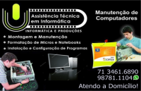 Formatação Windows 10,Antivirus, Pacote Office, Salvador Bah