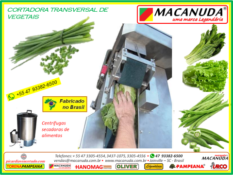 CORTADOR INDUSTRIAL DE CEBOLINHA VERDE, SALSA, TEMPEROS VERD