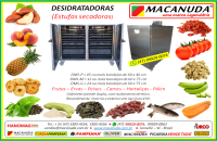 DESIDRATADORA MACANUDA | FRUTAS, ERVAS, PEIXES, CARNES, MASS