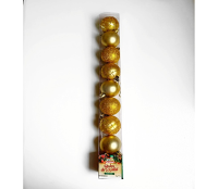 Bolas De Natal Cristal Nº5 Dourada Art Christmas Nº05 Zc419
