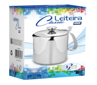 Leiteira Em Aço Inox 600 Ml Ud236 Linha Classic