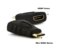 Adaptador  Hdmi Femea P/ Mini Hdmi Cabo Le-5537