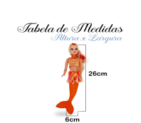 Boneca Leticia Sereia Plastico Bd5