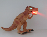 Brinquedo Dinossauro A Pilha Movimento Luz Fumaça Tk-1345