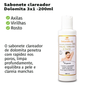 Sabonete Clareador Vegano 200ml Flora Dolomita Promoç