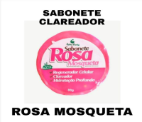 Sabonete Barra Rosa Mosqueta 80g Clareador Hidtat Folha Fort
