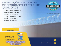 Instalações de cercas de segurança Fc Concertina e Cercas