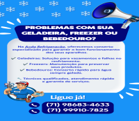 Geladeira, freezer e bebedouro conserto com acdg refrigeraçã