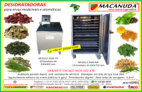 SECAR ERVAS FITOTERÁPICAS MÁQUINAS INDUSTRIAIS MACANUDA