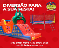 CAÇULINHA FESTAS BRINQUEDOS INFLÁVEIS