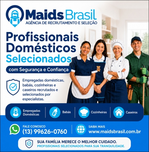 Maids Brasil Agência de Empregos Domésticos em Santos