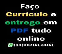 Faço currículo e entrego em PDF