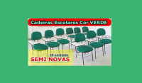Cadeiras Escolar Universitárias Cor verde