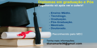 Diplomas e Cerificados Online - Pagamento após processo pron