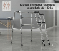 Locação de muletas e andador para até 150 kg