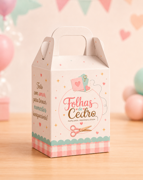 Papelaria Personalizada Folhas de Cedro