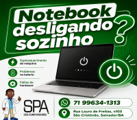 Notebook ou Netbook Desligando Sozinho Próximo a Cajazeiras