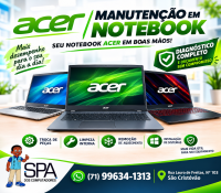 Manutenção em Notebook e Netbook Acer Nitro V15 em Salvador 
