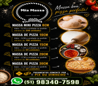 Massas artesanais de pizza