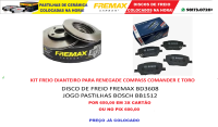 Kit  Freio dianteiro para Jeep Renegade , Compass , Comander