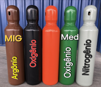 Cilindros de Oxigênio, Nitrogenio, Mistura MIG, Argônio, Ven