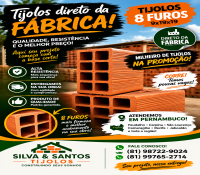 Promoção de Tijolos na Olaria