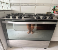 fogão cinco bocas Brastemp com timer