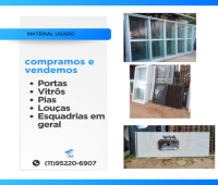 compra de esquadrias  em alumínio usadas na  Barra funda