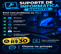 ?? Faço suporte de informática remoto! Windows, programas, c