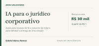 Apoio voluntário a projeto de IA para jurídico corporativo
