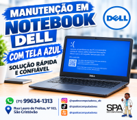 Manutenção em Notebook e Netbook Dell Com Problema de Tela A