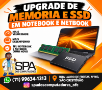 Upgrade de Memória e Ssd em Notebook e Netbook Próximo a Lin