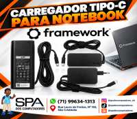 Carregador Para Notebook Framework Tipo-C em São Cristovão e