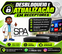 Desbloqueio e Atualização em Receptores de Tv em Salvador e 