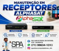 Manutenção em Receptores Alphasat Próximo a Estrada Velha do